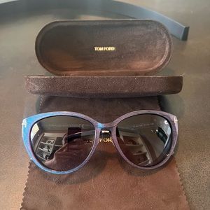 Tom Ford Gina Sunglasses, Purple Iridescent